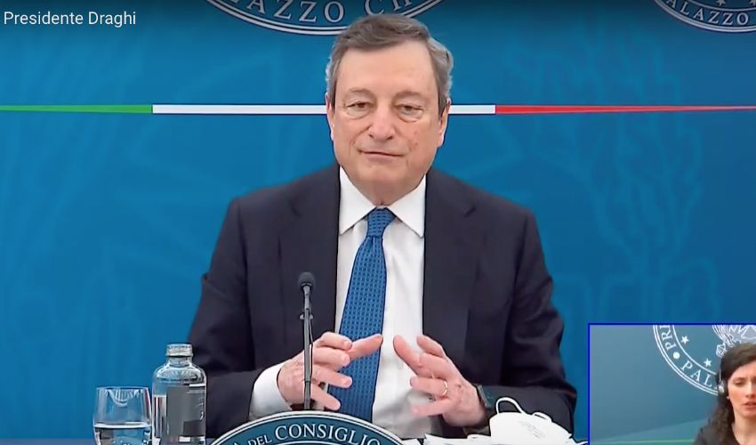 Assegno unico, Draghi: “arriva il primo luglio, 250 euro al mese”