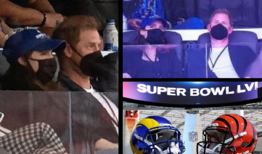 Harry al Super Bowl (ma senza Meghan) in tribuna vip con la cugina