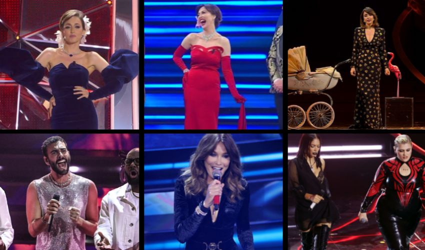 Sanremo 2023, le pagelle ai look della quarta serata: Carla Bruni 10