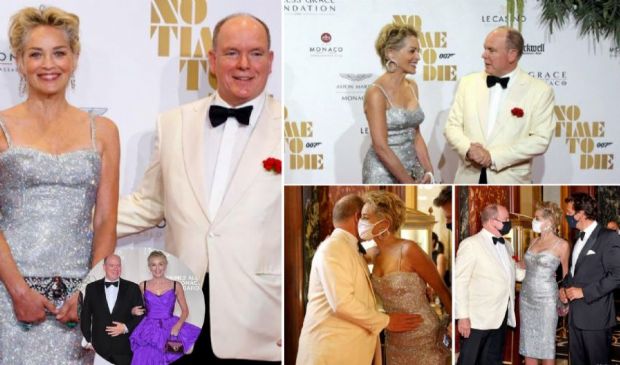 Red carpet di 007, Alberto di Monaco e Sharon Stone di nuovo insieme