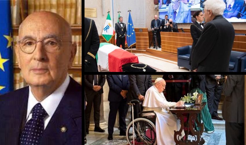 Napolitano, omaggio di Mattarella e Papa Francesco. Domani i funerali