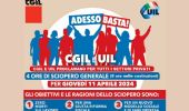 Cgil e Uil, sciopero generale 11 aprile di 4 ore treni e servizi