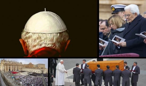 A San Pietro l’addio a Benedetto XVI. Alla cerimonia 50mila fedeli