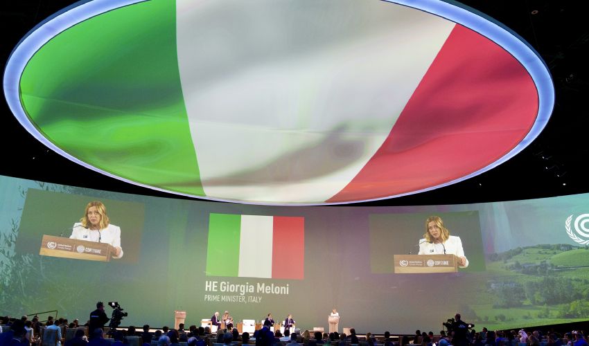 Meloni a Dubai per la Cop28: “Impegno dell’Italia per il clima”
