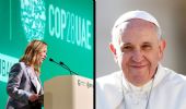 Cop28, Meloni e Papa Francesco: le voci “italiane” sulla svolta verde