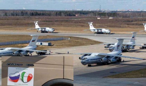 Coronavirus Russia, Putin: arrivati i 9 aerei di aiuti in Italia