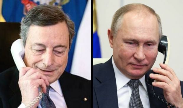Telefonata Draghi-Putin: “Niente spiragli di pace” (ma gas garantito)