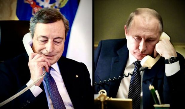 Draghi parla con Putin: sul tavolo la pace, ma anche gas e rubli