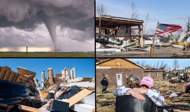 Raffica di tornado negli Usa: crolla un capannone Amazon in Kentucky