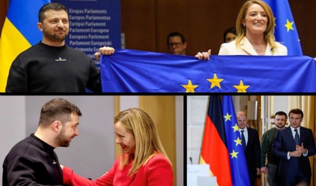 Zelensky riceve l’abbraccio dell’Europa, screzi a parte Meloni-Macron