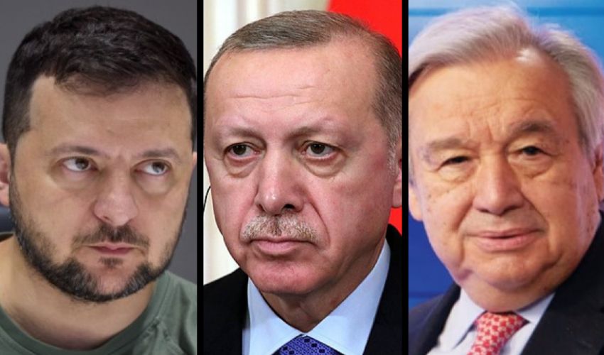 Zelensky-Erdogan-Guterres, per soluzioni diplomatiche alla guerra