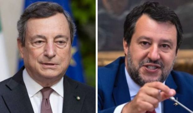 Ammuina e tatticismi nella gabbia di Draghi, Salvini scherza col virus