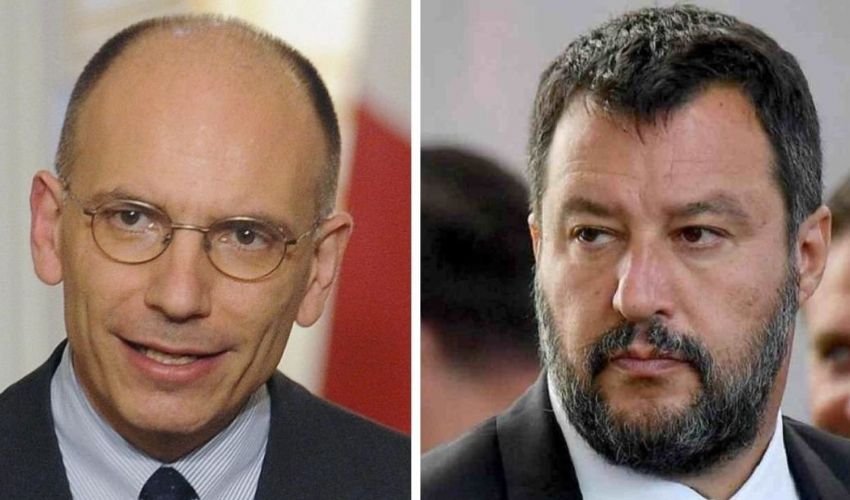Europa, match tra Salvini e Letta: due approcci che non stanno insieme