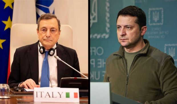 Ucraina, Draghi a Zelensky: appoggio pieno Italia su sanzioni e SWIFT