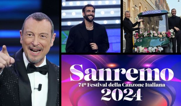 Sanremo 2024, la prima serata: Amadeus, Mengoni e 30 canzoni in gara